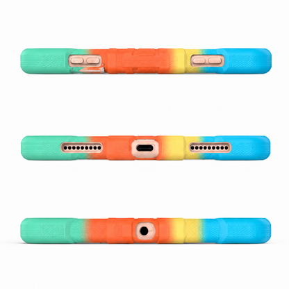 iPad Air 4th Generation 10.9 Inch Rugged Shockproof Case with Kickstand (Rainbow) - ShopHub