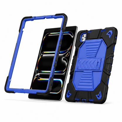 iPad Pro 13-Inch (M4) 2024 Rugged Shockproof Case with Kickstand (Blue)