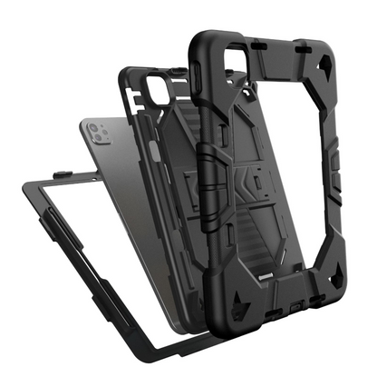 iPad Pro 13-Inch (M5) 2025 Rugged Shockproof Case with Kickstand (Black)