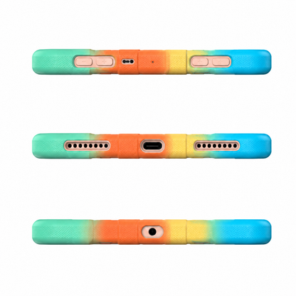 iPad Pro 11-Inch (M4) 2024 7th Gen Rugged Shockproof Case with Kickstand (Rainbow)