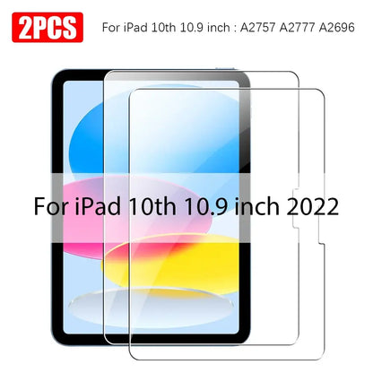 Screen Protectors - Tempered Glass for iPad (Pack of 2) (All iPad Models) Habicare