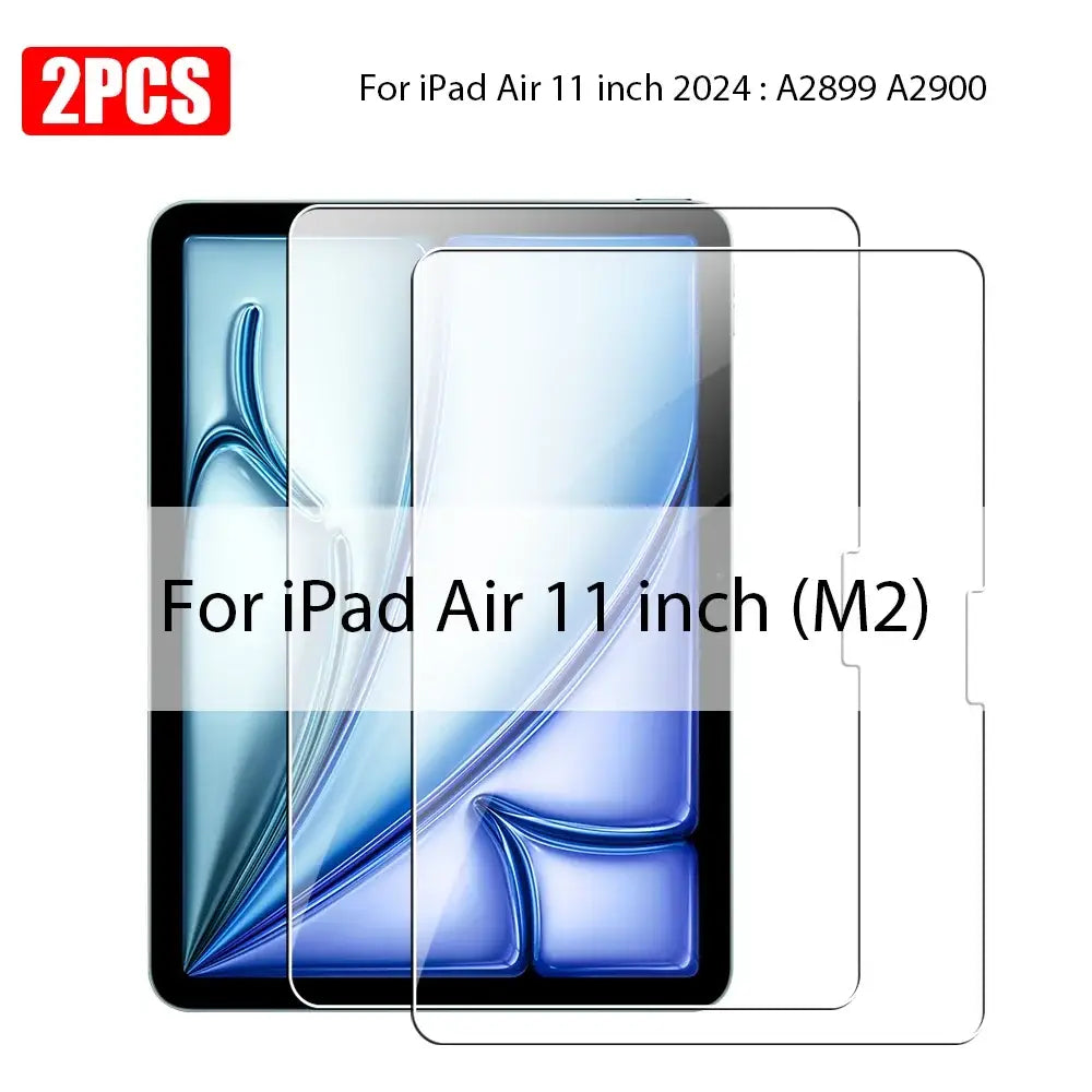 Screen Protectors - Tempered Glass for iPad (Pack of 2) (All iPad Models) Habicare
