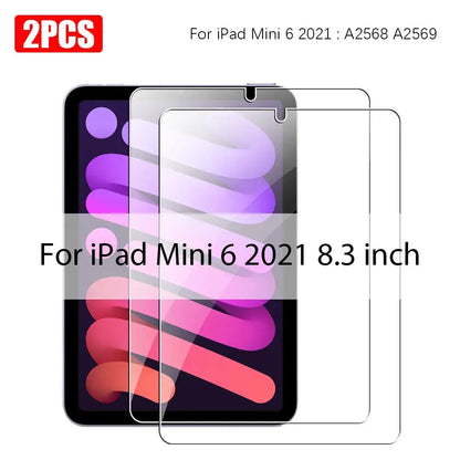 Screen Protectors - Tempered Glass for iPad (Pack of 2) (All iPad Models) Habicare
