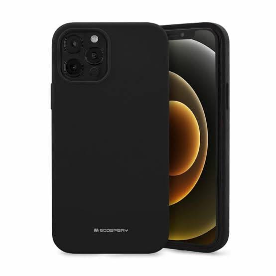 Silicone Case for iPhone 12 Pro Max (6.7”) (Goospery Black) 9eight5