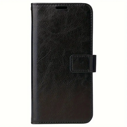 iPhone 12 Pro Max Flip PU Leather Wallet Case (Black) - ShopHub