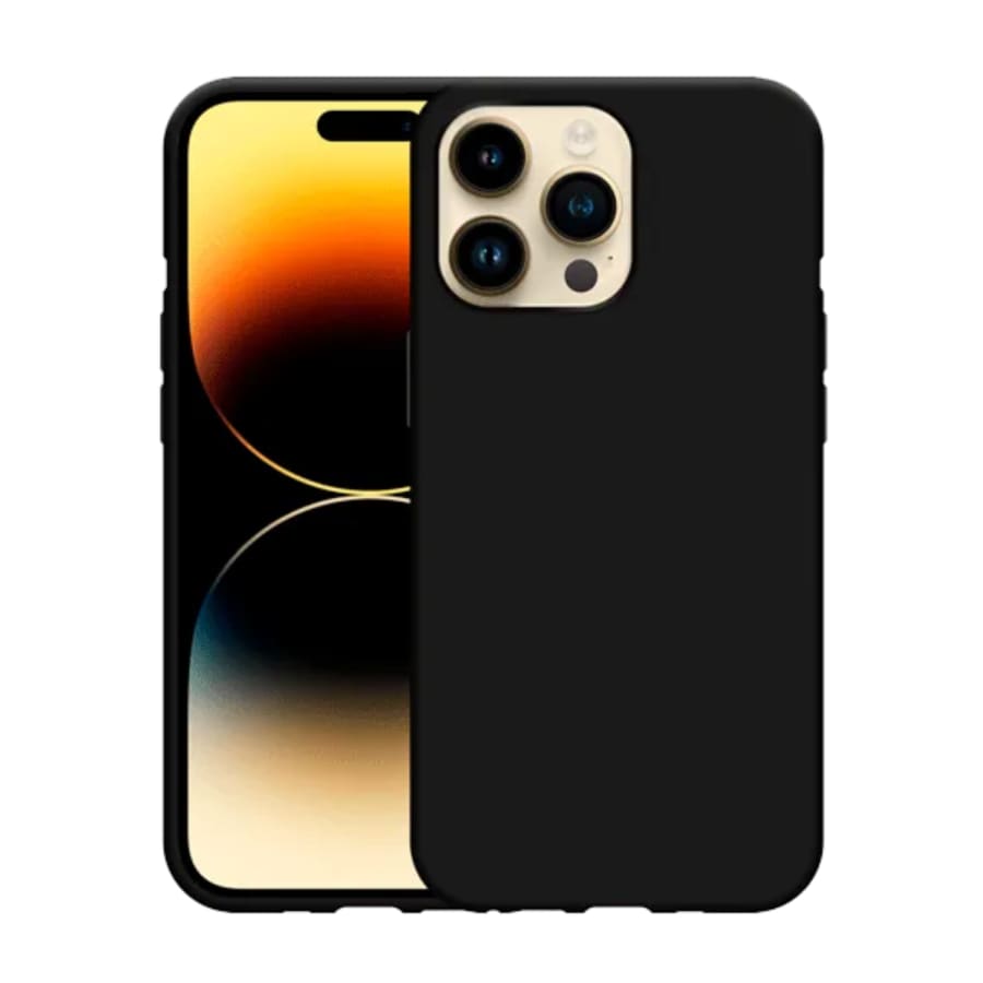 Silicone Case for iPhone 14 Pro Max (6.7”) (Black) 9eight5