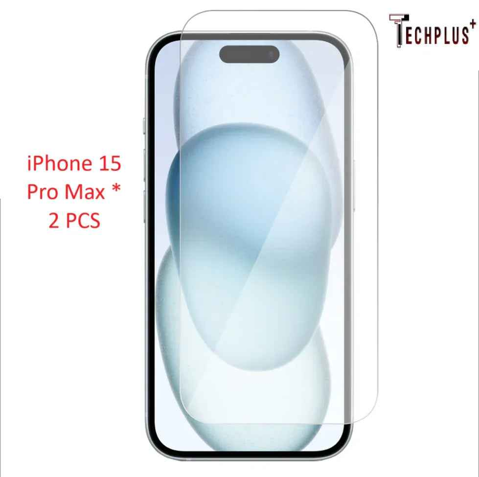 iPhone 15 Pro Max Glass Screen Protector (2 pack)