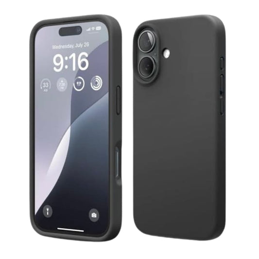 Silicone Case for iPhone 16 Plus (6.7”) (Black) 9eight5