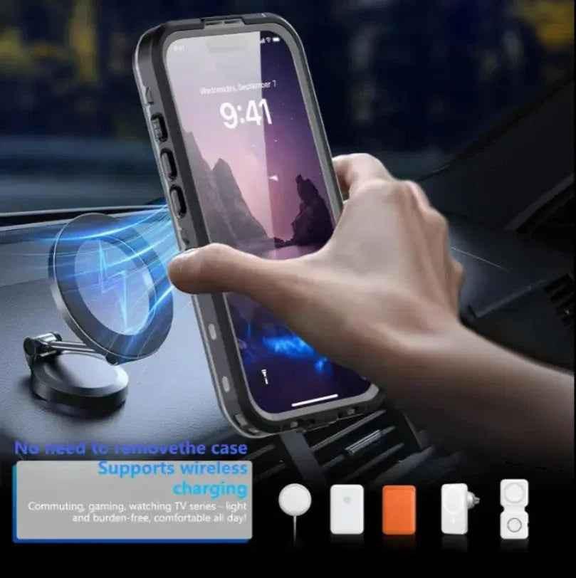 Waterproof & Shockproof Case for iPhone 17 Pro Max – Clear Protective Cover
