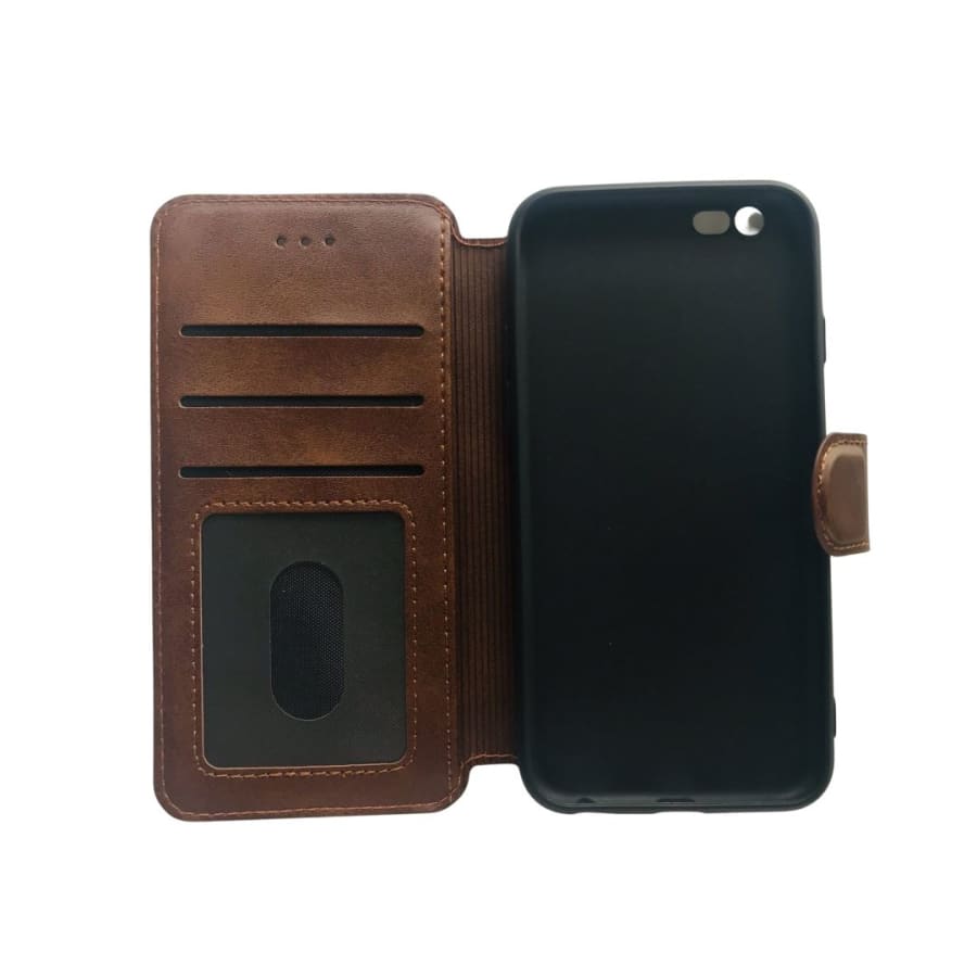 Synthetic Leather Flip Case for iPhone 6/6s Flip (Brown) 9eight5