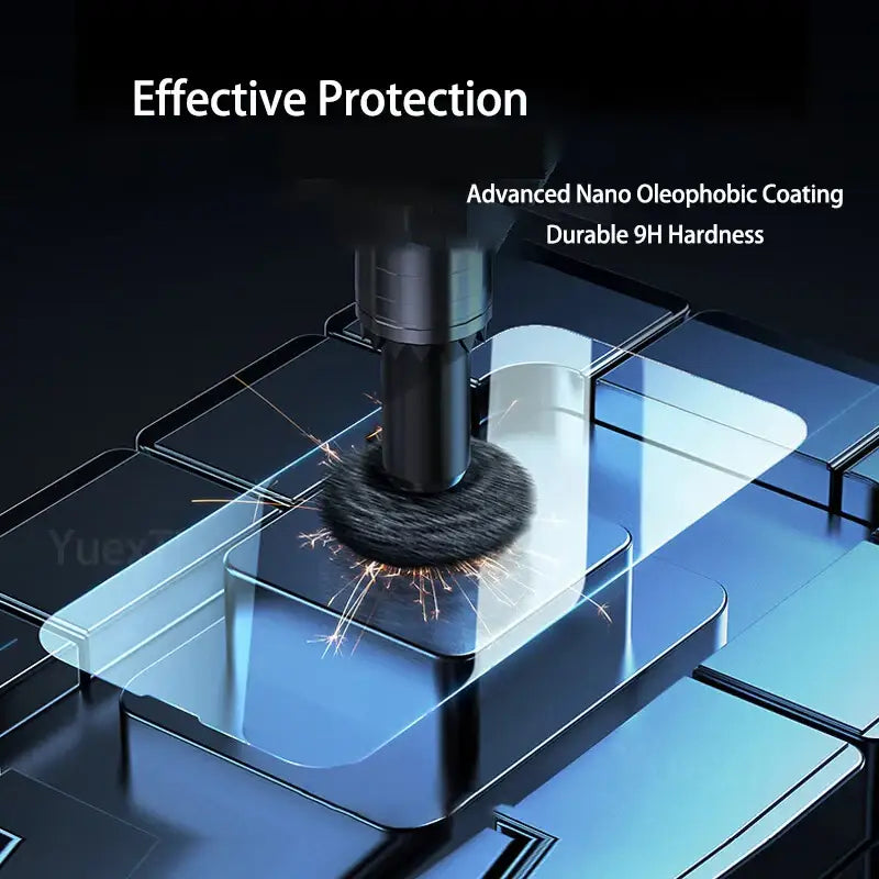 Screen Protector - Tempered Glass for iPhone (Pack of 4) (All Models) Habicare