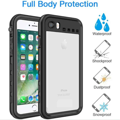 Redpepper Waterproof Case for iPhone SE Black