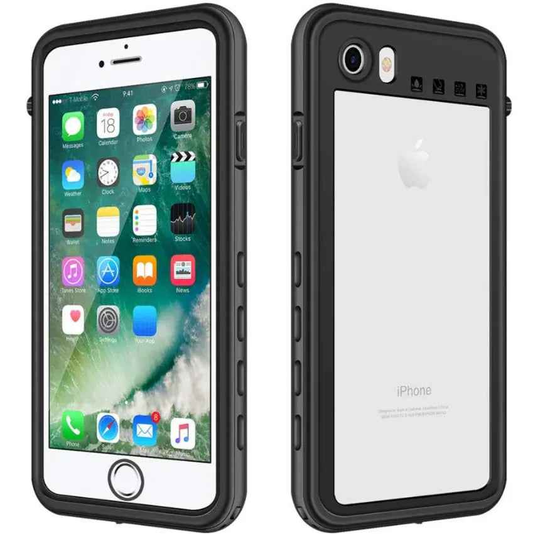 Redpepper Waterproof Case for iPhone SE Black