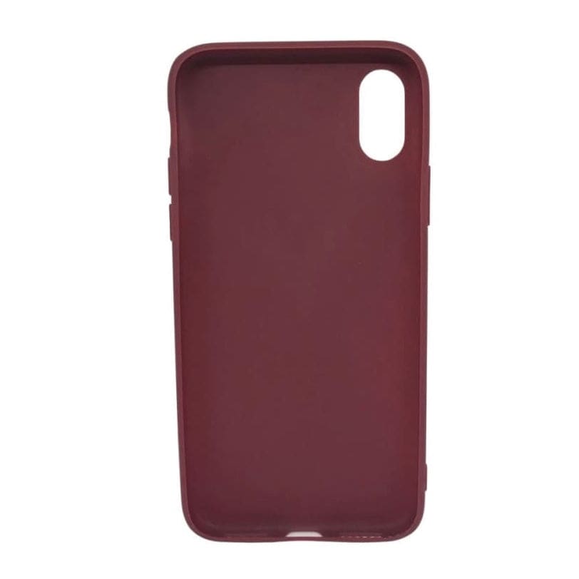 Silicone Case for iPhone X / XS (Maroon) 9eight5