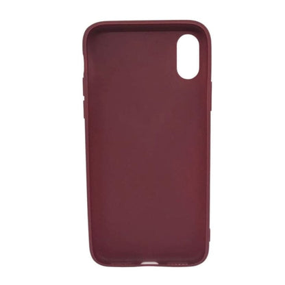 Silicone Case for iPhone X / XS (Maroon) 9eight5