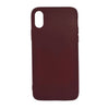 Silicone Case for iPhone X / XS (Maroon)