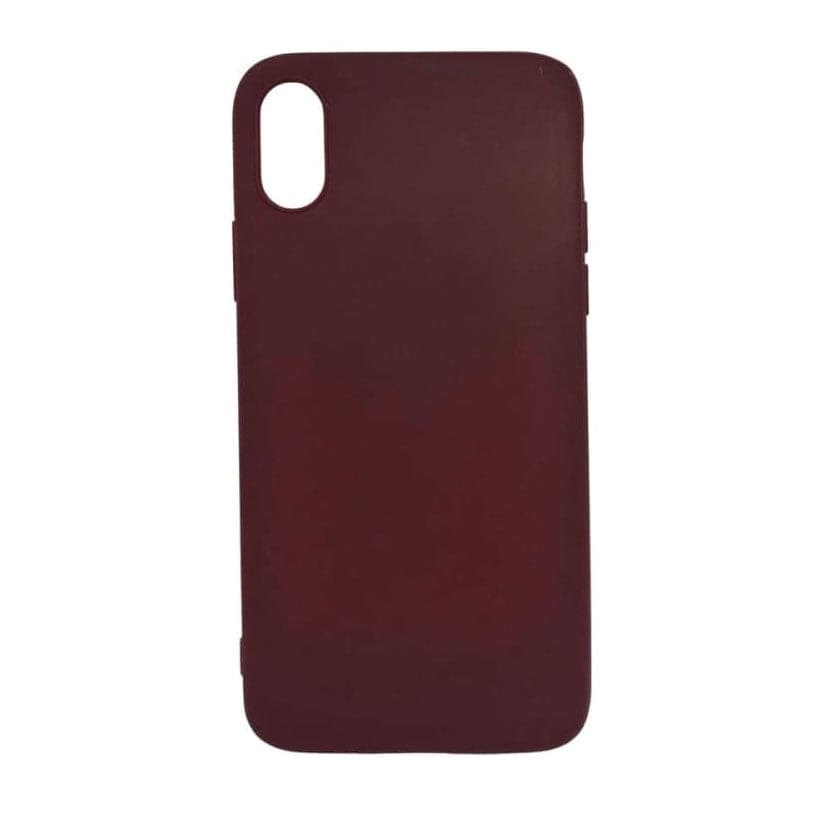Silicone Case for iPhone X / XS (Maroon) 9eight5