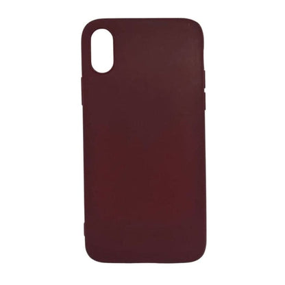 Silicone Case for iPhone X / XS (Maroon) 9eight5