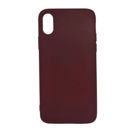 Silicone Case for iPhone X / XS (Maroon) 9eight5