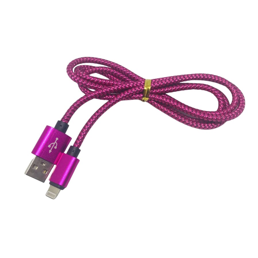 Charger Cable for iPhone/iPad 1m (Rose Red) 9eight5