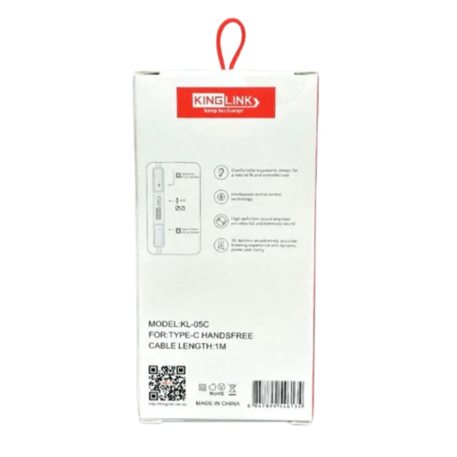 Kinglink Earphones (with type C cable) - KL05C 9eight5