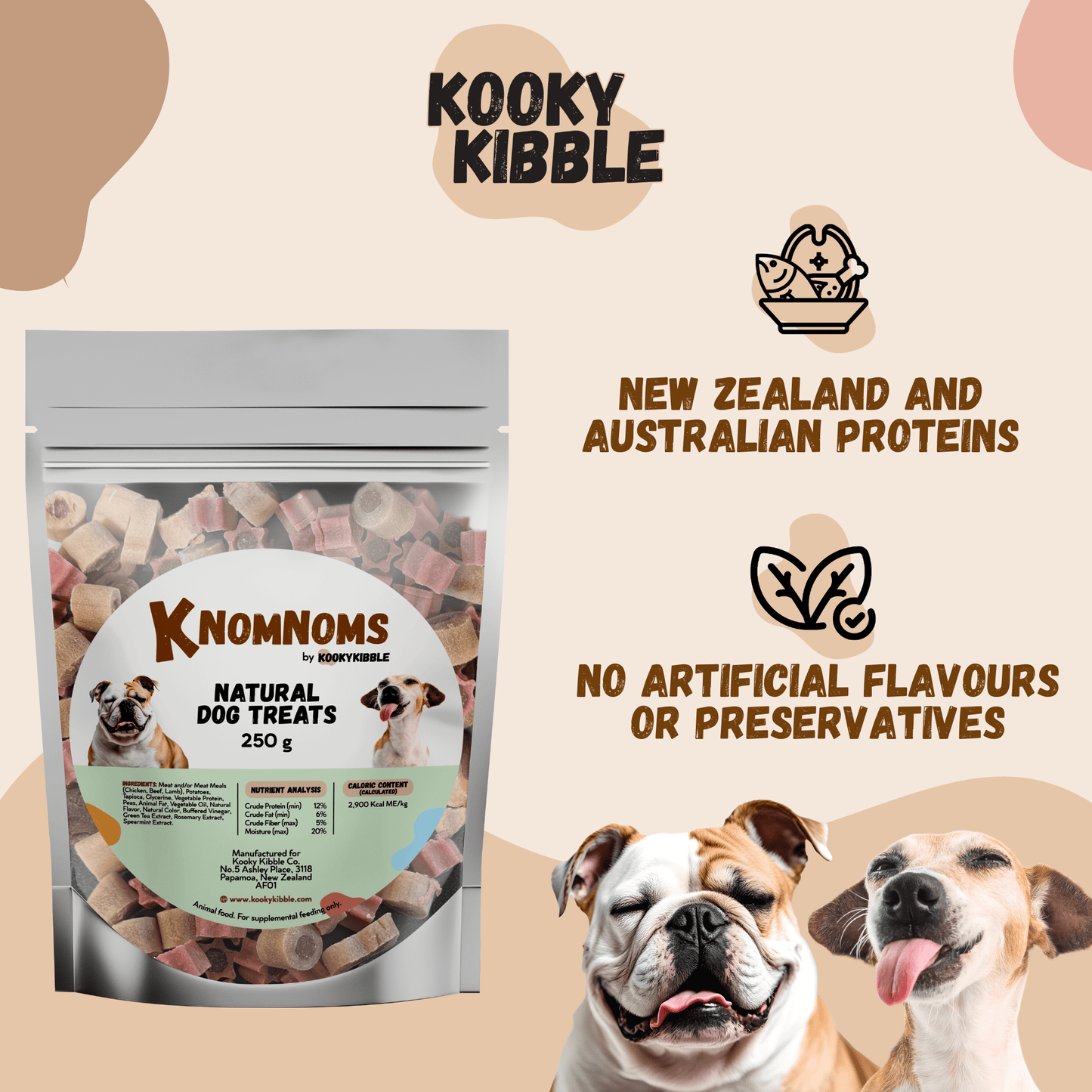 Kooky Kibble Grain-Free Dog Bundle with Treats & Toppers