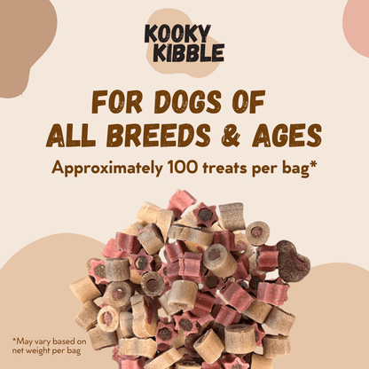 Kooky Kibble Grain-Free Dog Bundle with Treats & Toppers