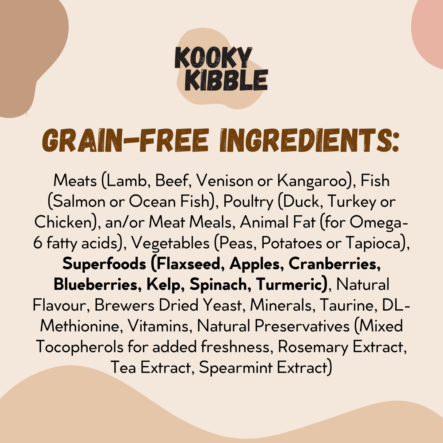 Kooky Kibble Grain-Free Dog Bundle with Treats & Toppers
