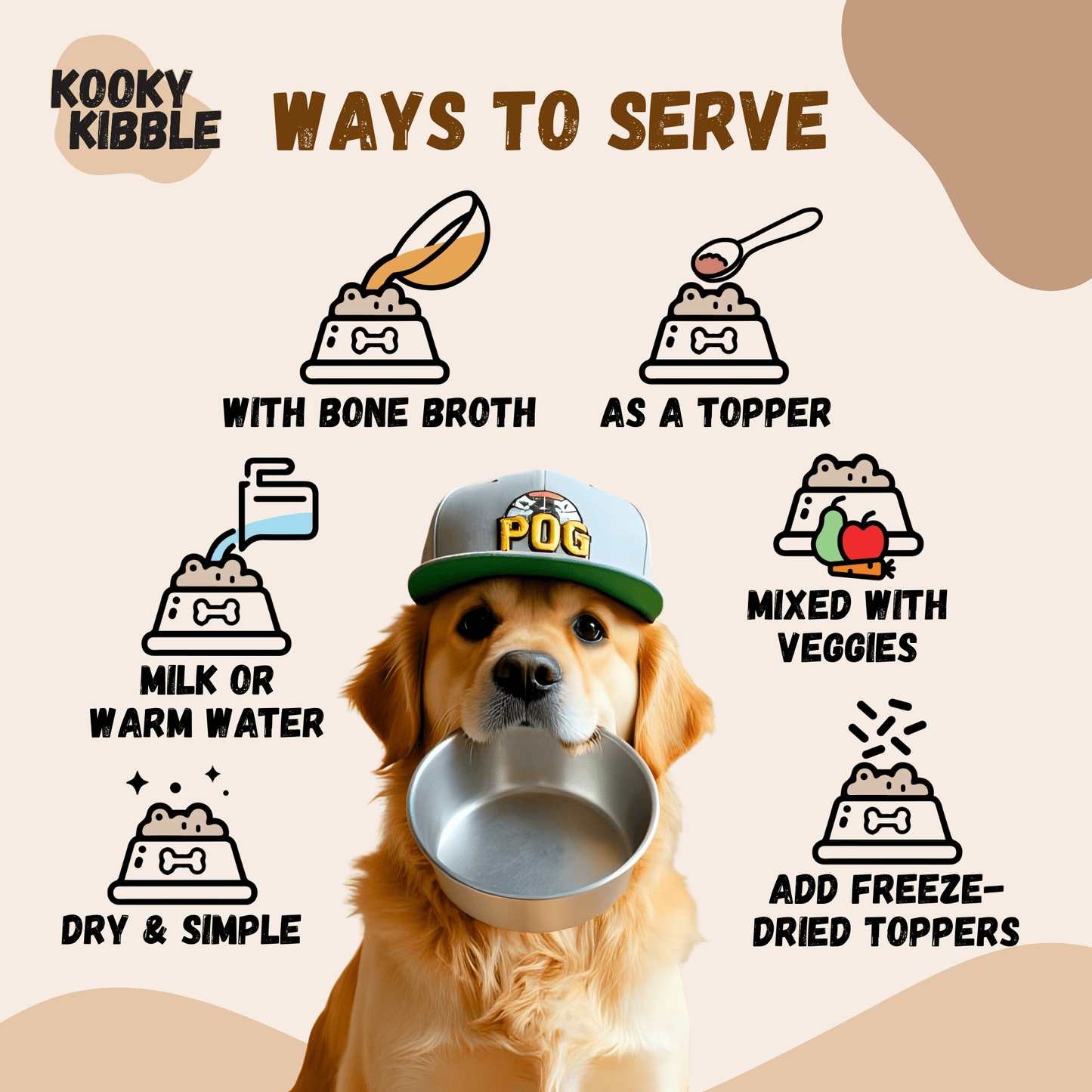 Kooky Kibble Grain-Free Dog Bundle with Treats & Toppers