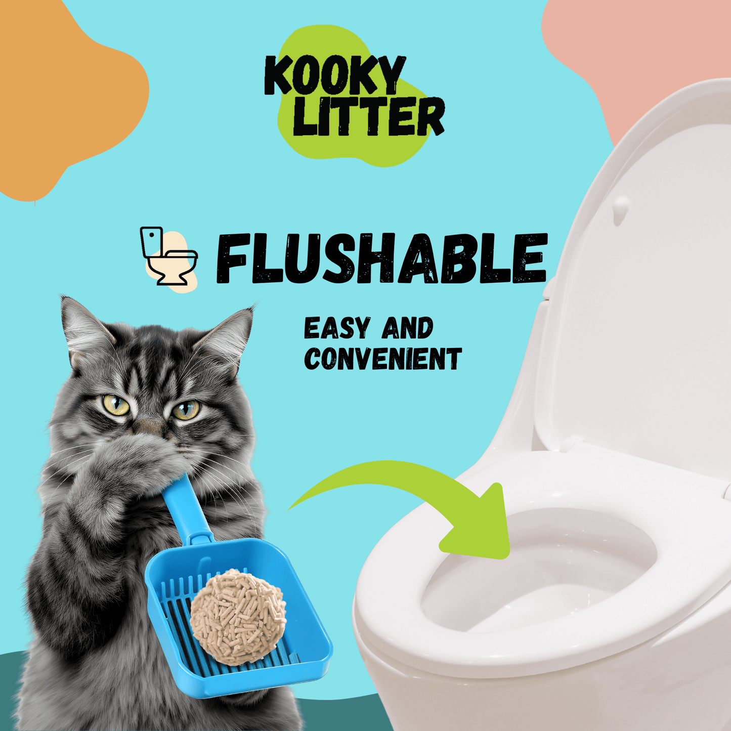 Kooky Litter Flushable Cat Litter