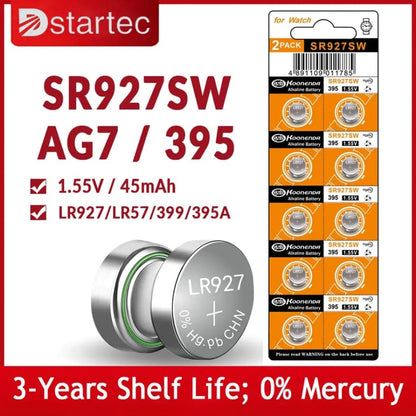 399 / 395 / SR927SW Watch Batteries for Koonenda (10 Pack) That Watch Shop
