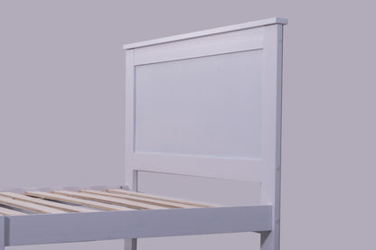 'Metro' Solid Pine Bed Frame White Single sue-e furniture