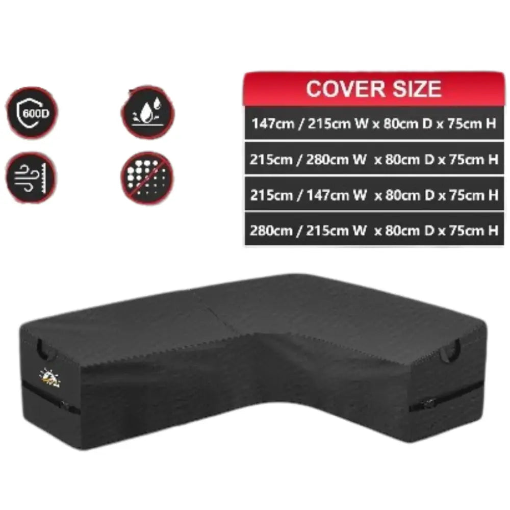 L-Shaped Garden Furniture Cover – Heavy-Duty Habicare