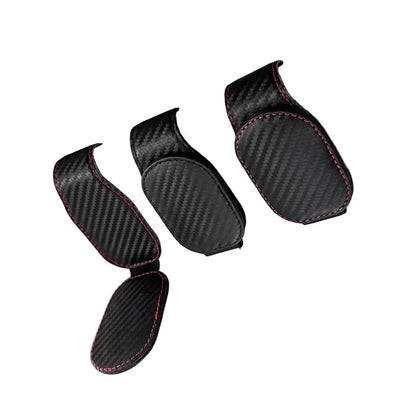 Leather Car Sunglasses & Card Holder Clip Habicare