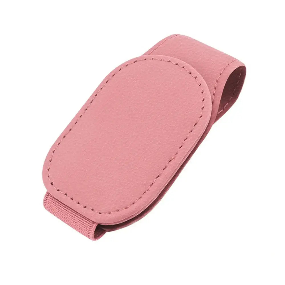 Leather Car Sunglasses & Card Holder Clip Habicare