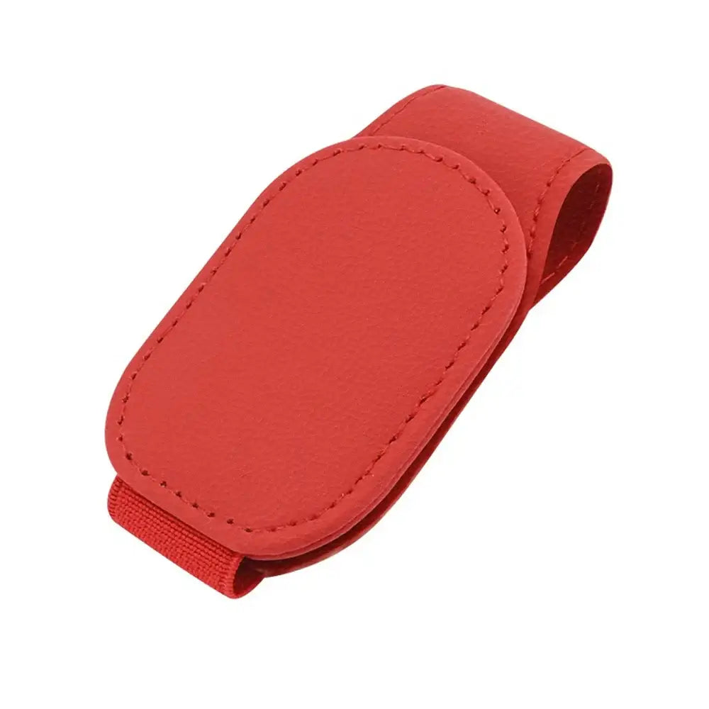 Leather Car Sunglasses & Card Holder Clip Habicare