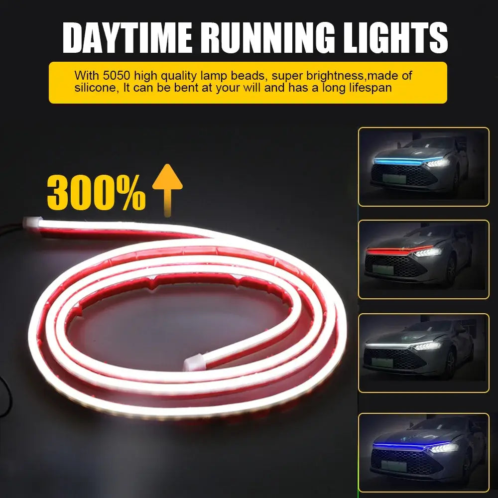 LED Car Hood Light Strip (different colours & sizes available) Habicare