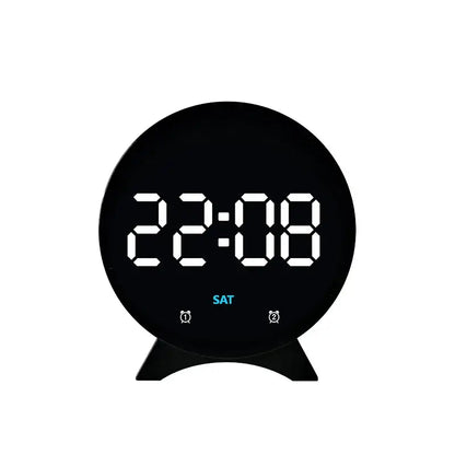 LED Digital Alarm Clock – Adjustable Brightness, Dual Alarms, Date & Temperature Display Habicare