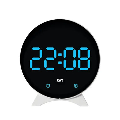 LED Digital Alarm Clock – Adjustable Brightness, Dual Alarms, Date & Temperature Display Habicare