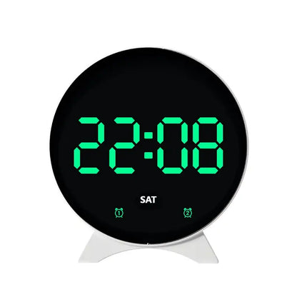 LED Digital Alarm Clock – Adjustable Brightness, Dual Alarms, Date & Temperature Display Habicare