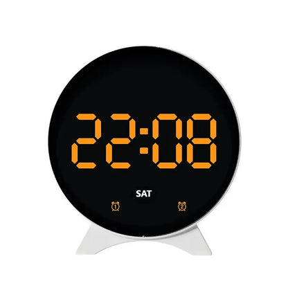 LED Digital Alarm Clock – Adjustable Brightness, Dual Alarms, Date & Temperature Display Habicare