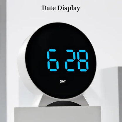 LED Digital Alarm Clock – Adjustable Brightness, Dual Alarms, Date & Temperature Display Habicare