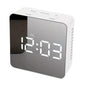 LED Mirror Alarm Clock with Temperature & Smart Night Light (available in 2 shapes) Habicare