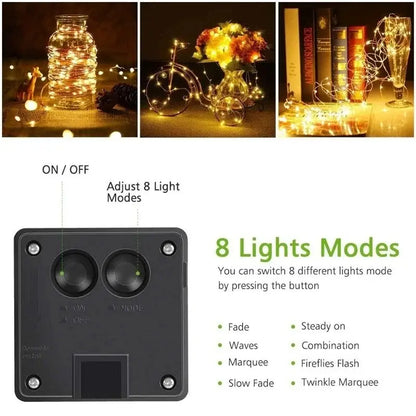 LED Solar Fairy String Lights (7m/12m/22m/32m) Habicare