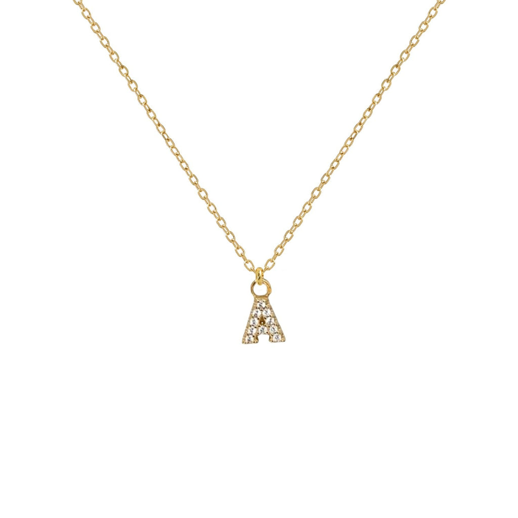 INITIAL NECKLACE with LETTER CHARM-0