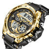 LIGE Men's Digital Sports Watch – LED Display, Quartz Movement, Stopwatch (4 designs available)