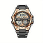 LIGE Men's Digital Sports Watch – LED Display, Quartz Movement, Stopwatch (4 designs available) Habicare