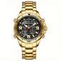 LIGE Men's Dual Display Watch – Stainless Steel Quartz (6 models available) Habicare