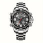 LIGE Men's Dual Display Watch – Stainless Steel Quartz (6 models available) Habicare