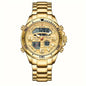 LIGE Men's Dual Display Watch – Stainless Steel Quartz (6 models available) Habicare